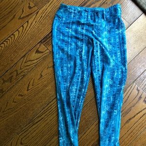 blue leggings